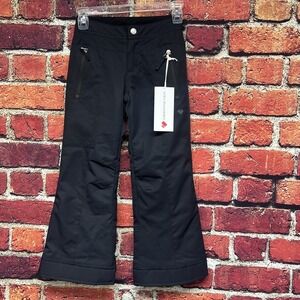 NEW Obermeyer Insulated Black Ski Snowboard Pants Kids Children's Sz XS (6-7)